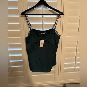 Perfect lacy green camisole! NWT!!